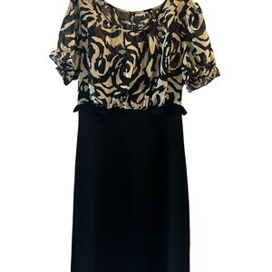 Connected Apparel Chiffon Top Dress